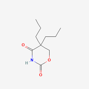 molecular formula C10H17NO3 B12774634 Dihydro-5,5-dipropyl-2H-1,3-oxazine-2,4(3H)-dione CAS No. 90979-08-1