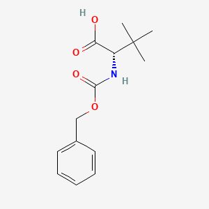 molecular formula C14H19NO4 B1277465 (S)-2-(((Benzyloxy)carbonyl)amino)-3,3-dimethylbutanoic acid CAS No. 59269-54-4