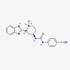 molecular formula C21H22N6O2 B12774667 Glasdegib N-oxide CAS No. 2222533-67-5