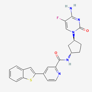molecular formula C23H20FN5O2S B12774690 ZY63TG2Nhl CAS No. 1034174-88-3