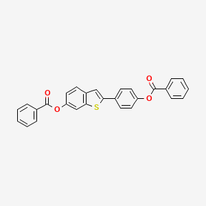4-(6-(Benzoyloxy)benzo[b]thiophen-2-yl)phenyl benzoate