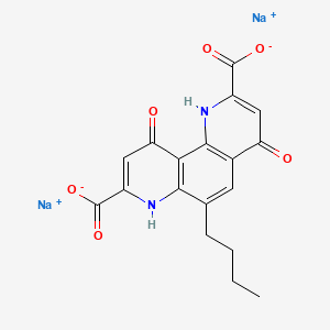molecular formula C18H14N2Na2O6 B12774704 Bufrolin disodium CAS No. 54545-84-5