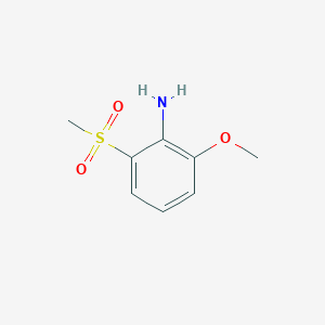 molecular formula C8H11NO3S B1277500 2-Methoxy-6-(methylsulfonyl)aniline CAS No. 148726-71-0