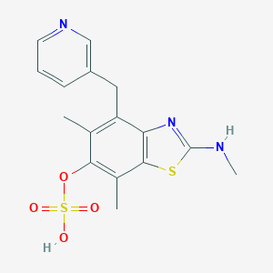 molecular formula C16H17N3O4S2 B127752 E3040 硫酸盐 CAS No. 157192-07-9
