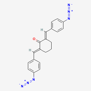 molecular formula C20H16N6O B1277534 2,6-Bis(4-azidobenzylidene)cyclohexanone CAS No. 20237-98-3