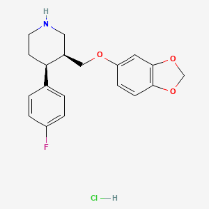 molecular formula C19H21ClFNO3 B12775379 rac cis-Paroxetine Hydrochloride CAS No. 105813-03-4