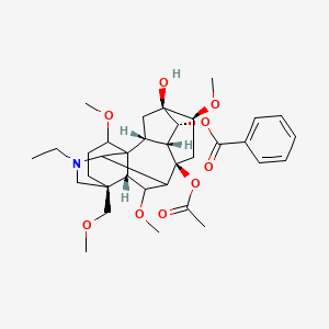 molecular formula C34H47NO9 B12775405 Chasmaconitine 