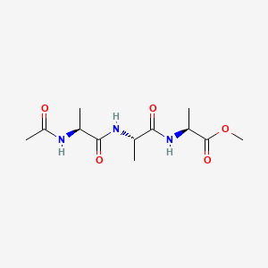 molecular formula C12H21N3O5 B1277543 N-Acetyl-ala-ala-ala-methylester CAS No. 26910-17-8