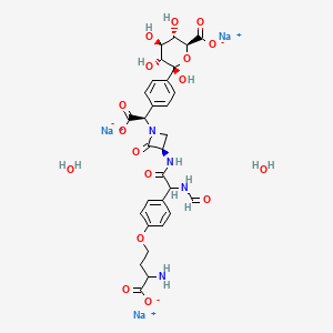 molecular formula C30H35N4Na3O17 B12775438 Formadicin B disodium dihydrate CAS No. 104265-79-4