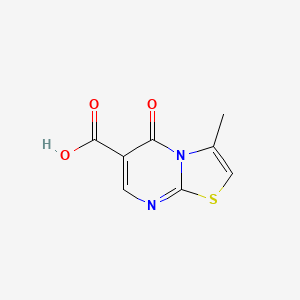 molecular formula C8H6N2O3S B1277546 3-Methyl-5-oxo-5H-thiazolo[3,2-a]pyrimidine-6-carboxylic acid CAS No. 79932-64-2