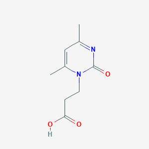 molecular formula C9H12N2O3 B1277547 3-(4,6-二甲基-2-氧代-2H-嘧啶-1-基)-丙酸 CAS No. 764642-23-1