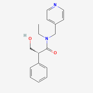 molecular formula C17H20N2O2 B12775493 Tropicamide, (R)- CAS No. 92934-63-9