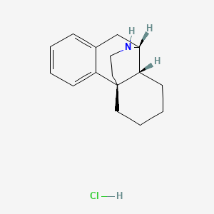 molecular formula C16H22ClN B12775506 Morphinan hydrochloride, (+/-)- CAS No. 1071557-77-1
