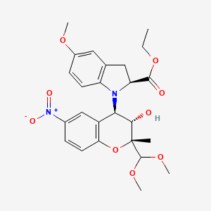 molecular formula C25H30N2O9 B12775530 Ewb3SK7weh CAS No. 412280-60-5