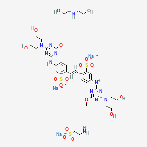 molecular formula C36H53N12Na3O17S3 B12775577 Einecs 286-151-5 CAS No. 85187-63-9