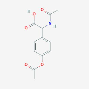 2-acetamido-2-(4-acetyloxyphenyl)acetic Acid