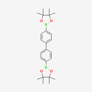 molecular formula C24H32B2O4 B1277569 4,4'-Bis(4,4,5,5-tetramethyl-1,3,2-dioxaborolan-2-yl)-1,1'-biphenyl CAS No. 207611-87-8