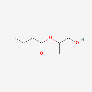 molecular formula C7H14O3 B12775818 Propylene glycol 2-butyrate CAS No. 49771-15-5