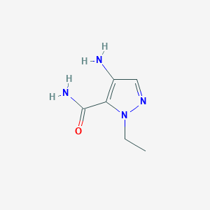 molecular formula C6H10N4O B1277584 4-amino-1-ethyl-1H-pyrazole-5-carboxamide CAS No. 957513-91-6