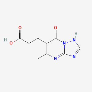 3-(5-Methyl-7-oxo-4,7-dihydro[1,2,4]triazolo[1,5-a]pyrimidin-6-yl)propanoic acid