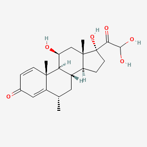 molecular formula C22H30O6 B12775869 Methylprednisolone acetal CAS No. 65644-79-3