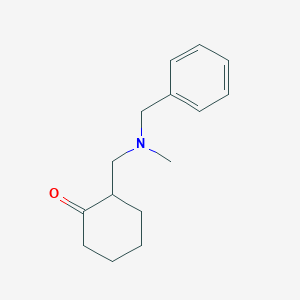 molecular formula C15H21NO B127759 2-[[Benzyl(methyl)amino]methyl]cyclohexan-1-one CAS No. 116673-75-7