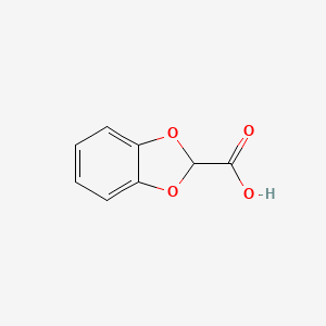 molecular formula C8H6O4 B1277599 1,3-Benzodioxole-2-carboxylic acid CAS No. 827-81-6