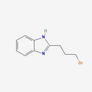 molecular formula C10H11BrN2 B1277602 2-(3-Bromopropyl)-1H-benzo[d]imidazole CAS No. 93483-94-4