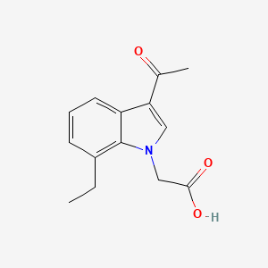 (3-Acetyl-7-ethyl-1H-indol-1-YL)acetic acid
