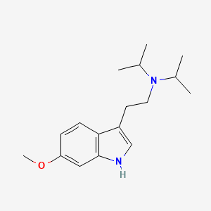 molecular formula C17H26N2O B12776126 (2-(6-Methoxy-1H-indol-3-yl)ethyl)bis(propan-2-yl)amine CAS No. 127507-02-2
