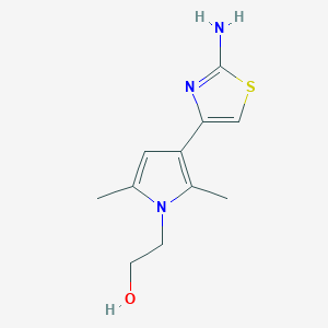 2-[3-(2-Amino-thiazol-4-yl)-2,5-dimethyl-pyrrol-1-yl]-ethanol