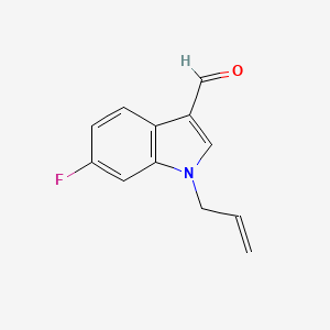 molecular formula C12H10FNO B1277616 1-Allyl-6-fluoro-1H-indole-3-carbaldehyde CAS No. 883543-88-2
