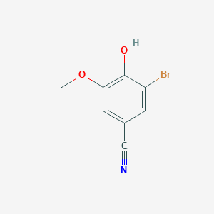 molecular formula C8H6BrNO2 B1277632 3-Bromo-4-hydroxy-5-methoxybenzonitrile CAS No. 52805-45-5