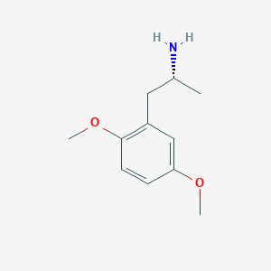 molecular formula C11H17NO2 B12776398 (-)-2,5-Dimethoxyamphetamine CAS No. 58993-81-0