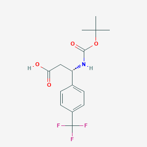 (S)-3-((tert-Butoxycarbonyl)amino)-3-(4-(trifluoromethyl)phenyl)propanoic acid
