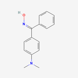 molecular formula C15H16N2O B12776464 (E)-(4-(Dimethylamino)phenyl)phenylmethanone oxime CAS No. 2998-94-9