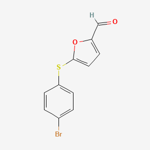 molecular formula C11H7BrO2S B1277653 5-[(4-Bromophenyl)sulfanyl]-2-furaldehyde CAS No. 56656-94-1
