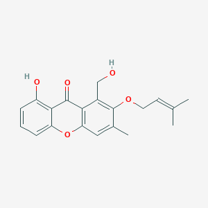 molecular formula C20H20O5 B12776554 Variecoxanthone A CAS No. 55812-94-7