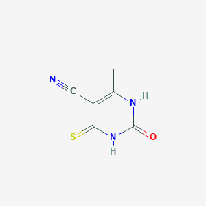 molecular formula C6H5N3OS B1277660 6-Methyl-2-oxo-4-thioxo-1,2,3,4-tetrahydropyrimidine-5-carbonitrile CAS No. 2228-22-0