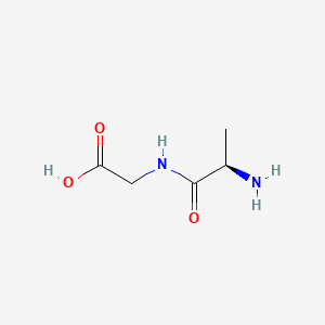 molecular formula C5H10N2O3 B1277673 D-Alanylglycine CAS No. 3997-90-8