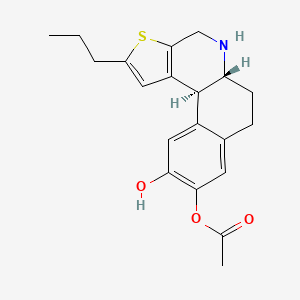 molecular formula C20H23NO3S B12776754 10-Deacetyl adrogolide CAS No. 1026654-03-4
