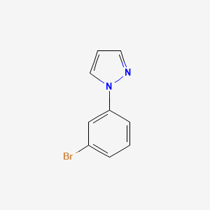 molecular formula C9H7BrN2 B1277688 1-(3-Bromophenyl)-1H-pyrazole CAS No. 294877-33-1