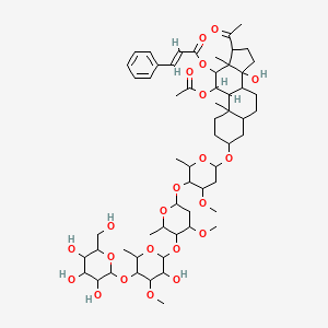molecular formula C59H88O22 B12776893 Condurango glycoside A0 CAS No. 115810-21-4
