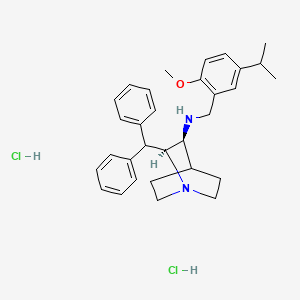 molecular formula C31H40Cl2N2O B12776975 Ezlopitant dihydrochloride CAS No. 223389-63-7