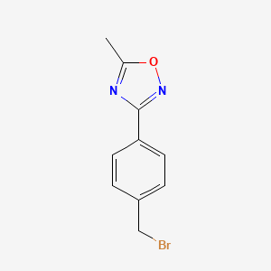 3-(4-(Bromomethyl)phenyl)-5-methyl-1,2,4-oxadiazole