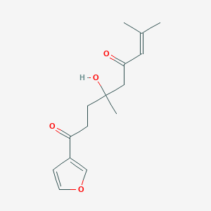 molecular formula C15H20O4 B12777112 4-Hydroxydehydromyoporone CAS No. 63955-86-2