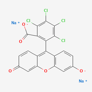 molecular formula C20H6Cl4Na2O5 B12777171 Disodium tetrachlorofluorescein CAS No. 77262-35-2