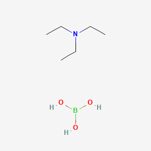 molecular formula C6H18BNO3 B12777221 Triethylammonium borate CAS No. 68189-03-7