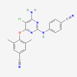 molecular formula C20H15ClN6O B12777252 Etravirine impurity 4 CAS No. 269055-19-8