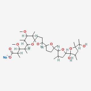 molecular formula C36H61NaO11 B12777382 Kijimicin sodium salt CAS No. 129388-64-3